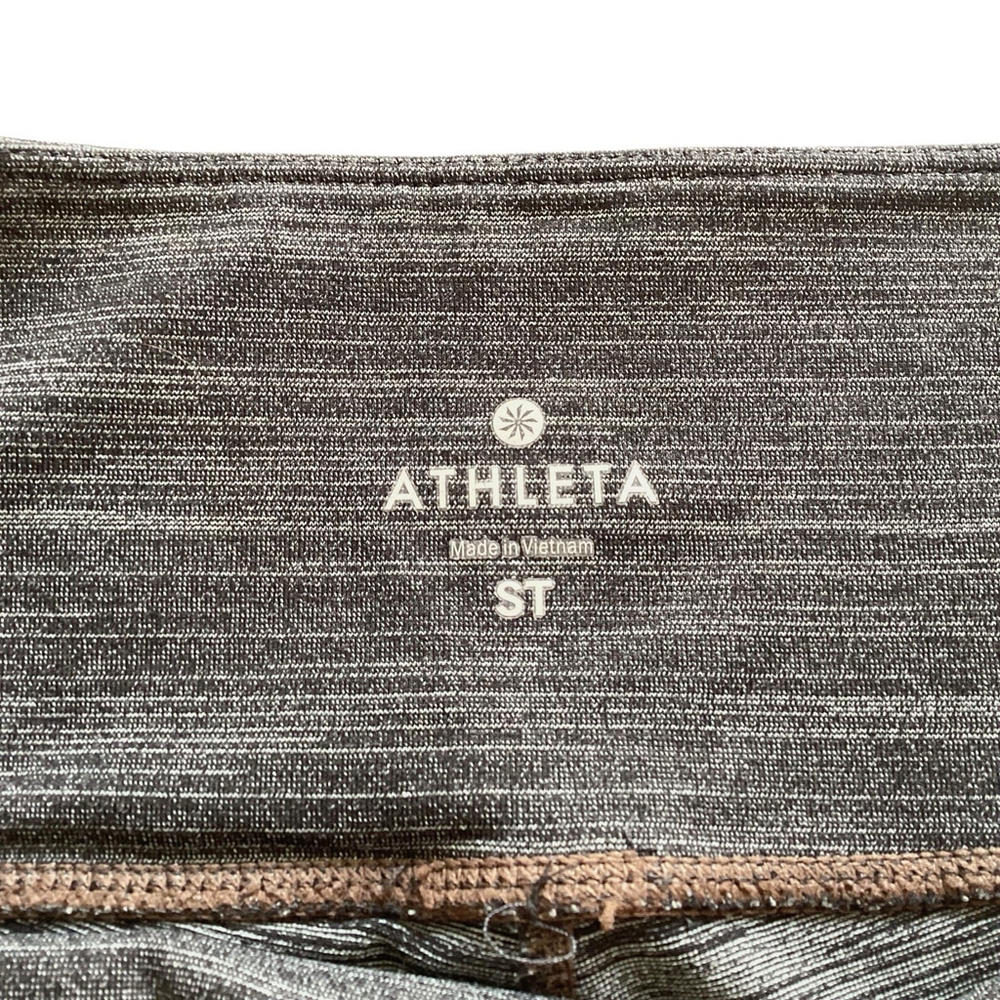 Athleta Chaturanga Leggings Women Size‎ Small Tall Gray 7/8 Length Yoga Gym EUC - Picture 7 of 7